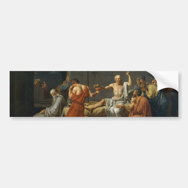Autocollant De Voiture La mort de Socrates (Devant)