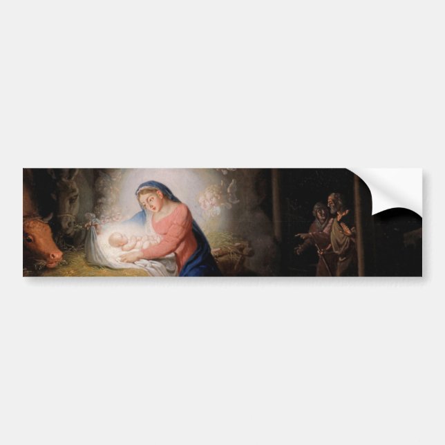 Autocollant De Voiture La Nativité du Christ (par Vladimir Borovikovsky) (Devant)
