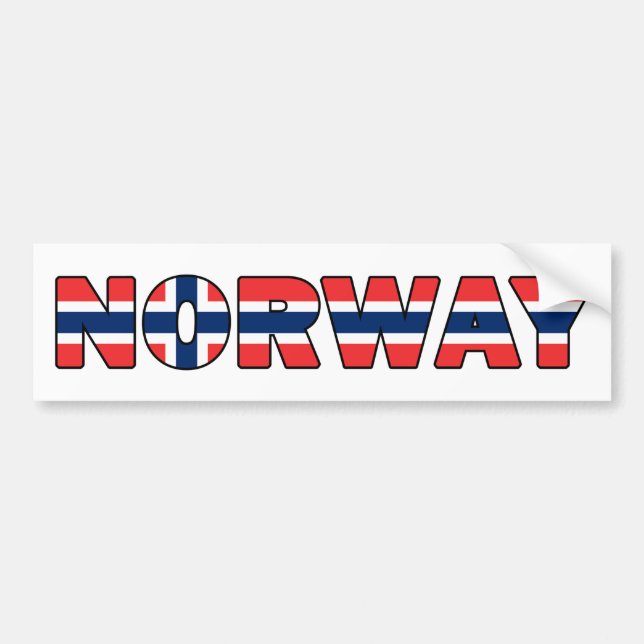 Autocollant De Voiture La Norvège (Devant)