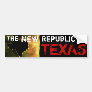 Autocollant De Voiture La nouvelle République du Texas