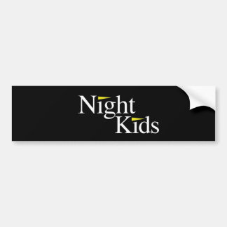 Autocollant De Voiture La nuit badine l'adhésif pour pare-chocs noir