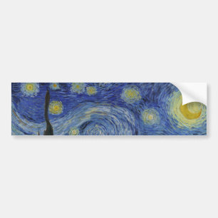 Autocollant De Voiture La Nuit étoilée (Vincent van Gogh) (Art célèbre)