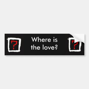Autocollant De Voiture Là où est l'amour