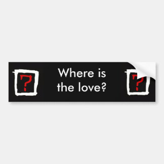 Autocollant De Voiture Là où est l'amour