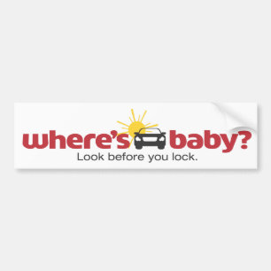 Autocollant De Voiture Là où est le regard de bébé avant que vous fermiez