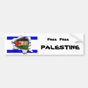 Autocollant De Voiture La Palestine libre libre