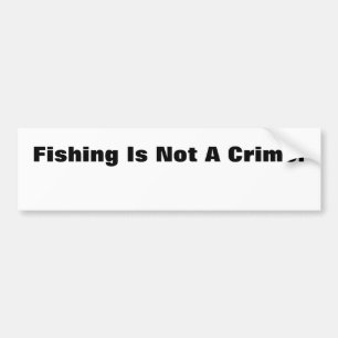 Autocollant De Voiture La pêche n'est pas un crime !