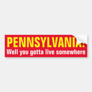 Autocollant De Voiture LA PENNSYLVANIE ! - Bon vous avez obtenu de vivre