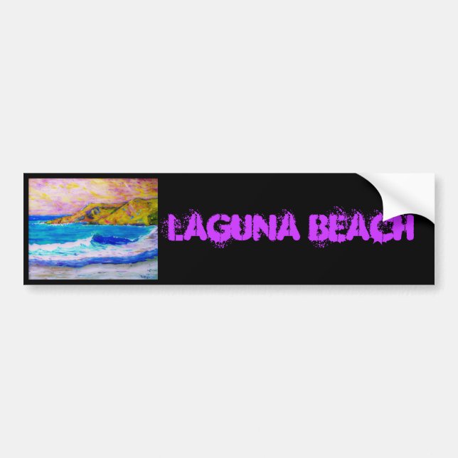 Autocollant De Voiture La plage de Laguna (Devant)