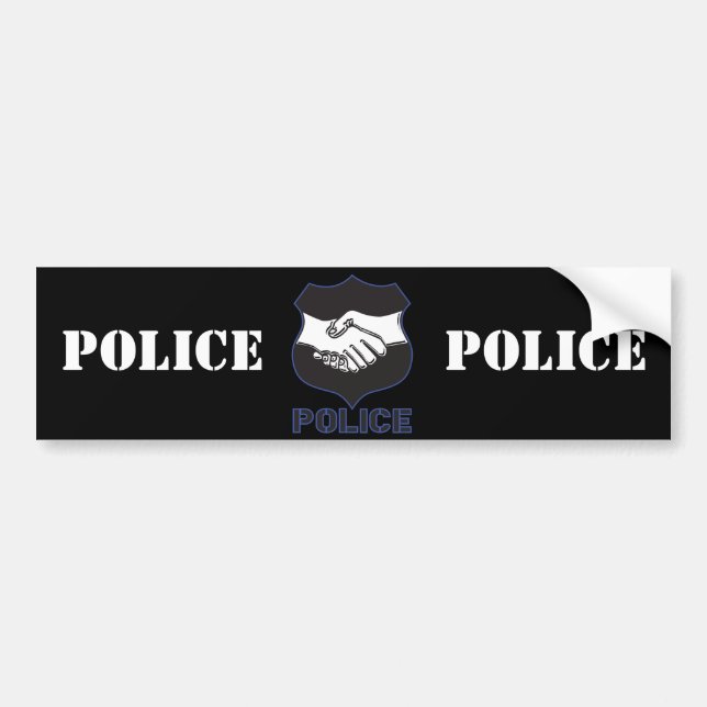Autocollant De Voiture La police remet la secousse (Devant)