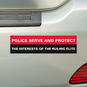 Autocollant De Voiture La police sert et protège