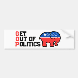Autocollant De Voiture La politique contre Trump républicain