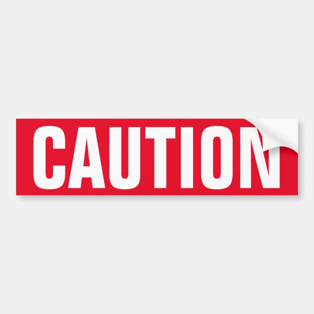 Autocollant De Voiture La précaution rouge se connectent l'autocollant de (Devant)