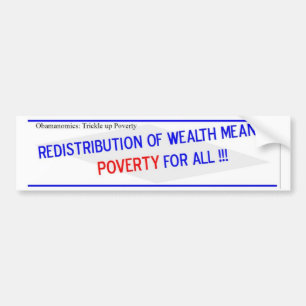 Autocollant De Voiture La redistribution de la richesse signifie