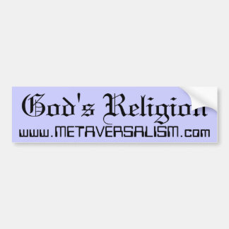 Autocollant De Voiture La religion de Dieu