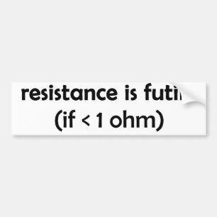 Autocollant De Voiture la résistance est futile