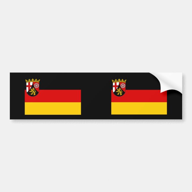 Autocollant De Voiture La Rhénanie Palatinat, Allemagne (Devant)