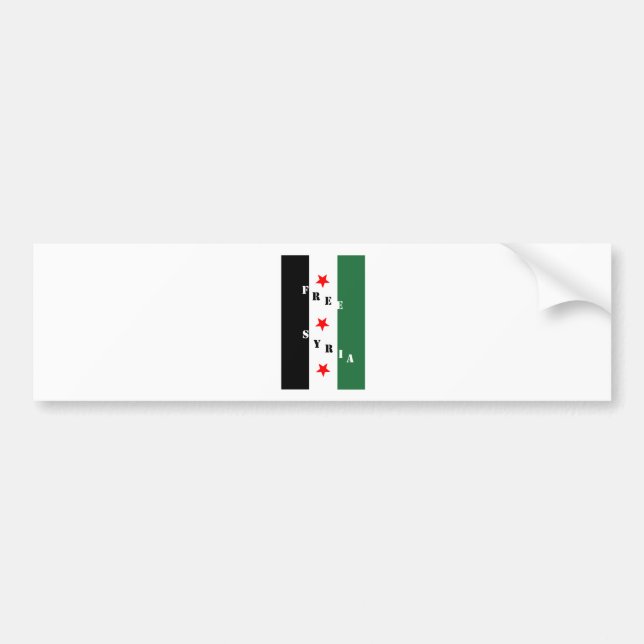 Autocollant De Voiture La Syrie libre (Devant)
