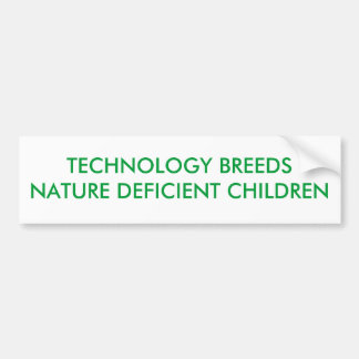 AUTOCOLLANT DE VOITURE LA TECHNOLOGIE MULTIPLIE LES ENFANTS DÉFICIENTS DE