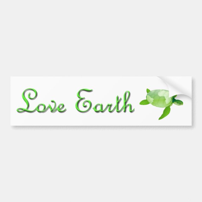Autocollant De Voiture la terre d'amour (Devant)
