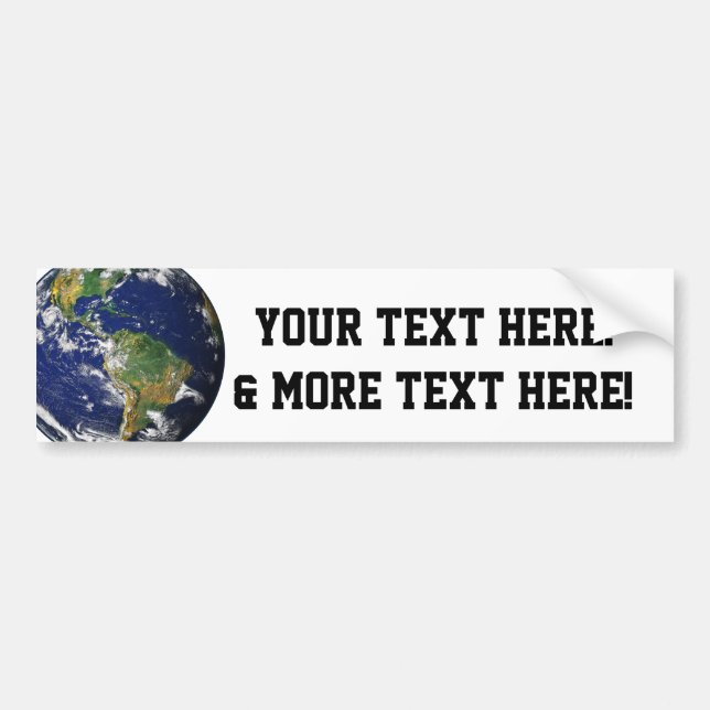 Autocollant De Voiture La terre | de planète (Devant)