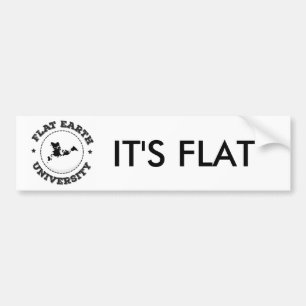 Autocollant De Voiture La terre plate -- Adhésif pour pare-chocs