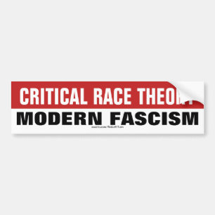 Autocollant De Voiture La Théorie De La Course Critique Est Le Fascisme 