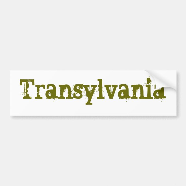 Autocollant De Voiture La Transylvanie (Devant)