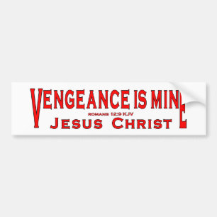 Autocollant De Voiture La vengeance est à moi