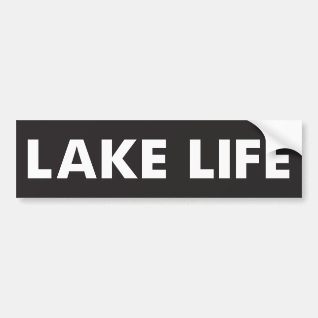 Autocollant De Voiture La vie de lac (Devant)