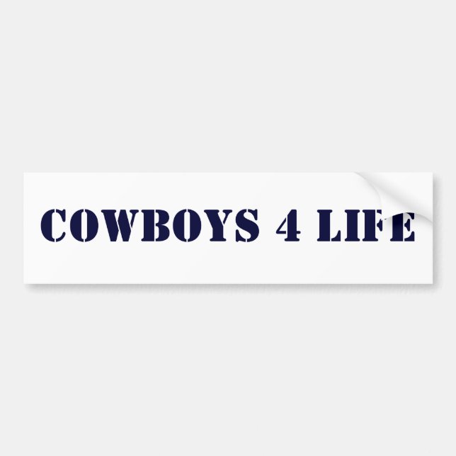 Autocollant De Voiture La vie des cowboys 4 (Devant)