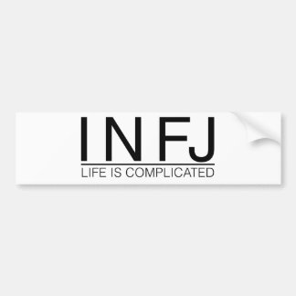 Autocollant De Voiture La vie d'INFJ est compliquée