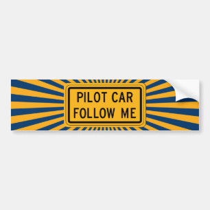 Autocollant De Voiture La voiture pilote me suivent