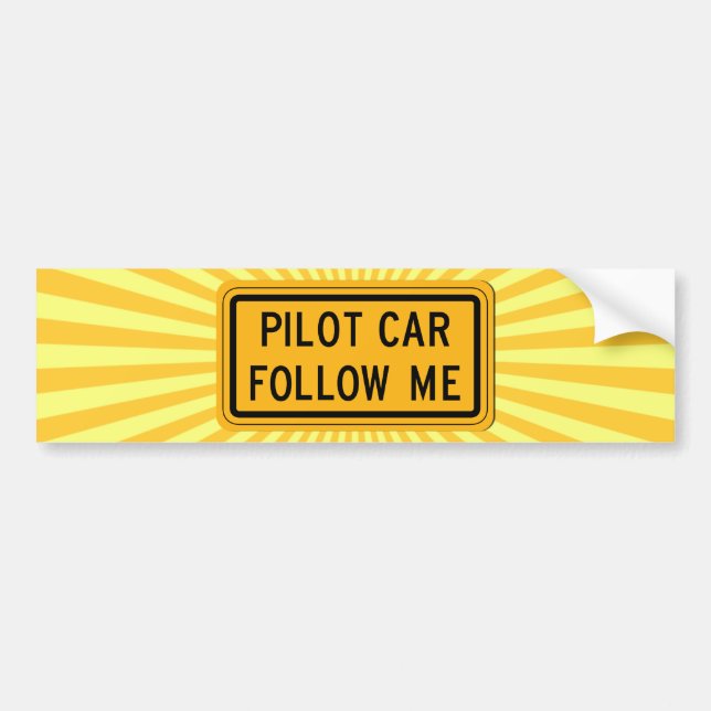 Autocollant De Voiture La voiture pilote me suivent (Devant)