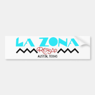 Autocollant De Voiture La Zona Rosa Classic Bumper Sticker