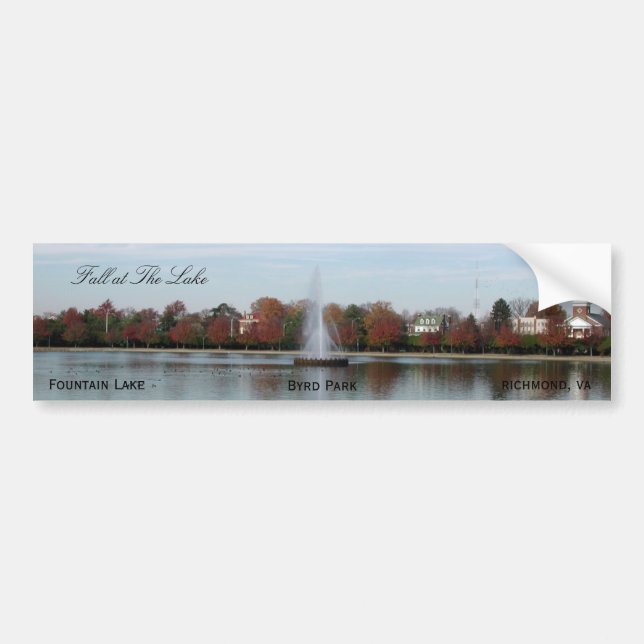 Autocollant De Voiture Lac fountain (Devant)
