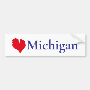 Autocollant De Voiture Lac Michigan - Amusement Great lake State - humour