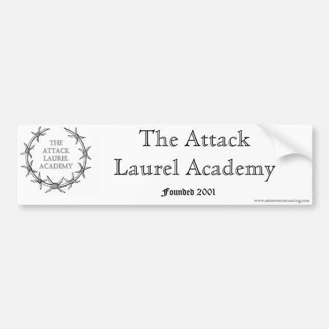 Autocollant De Voiture L'académie de laurier d'attaque (Devant)