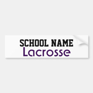 Autocollant De Voiture Lacrosse - Créez votre propre esprit scolaire