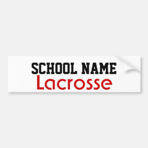 Autocollant De Voiture Lacrosse - Créez votre propre esprit scolaire