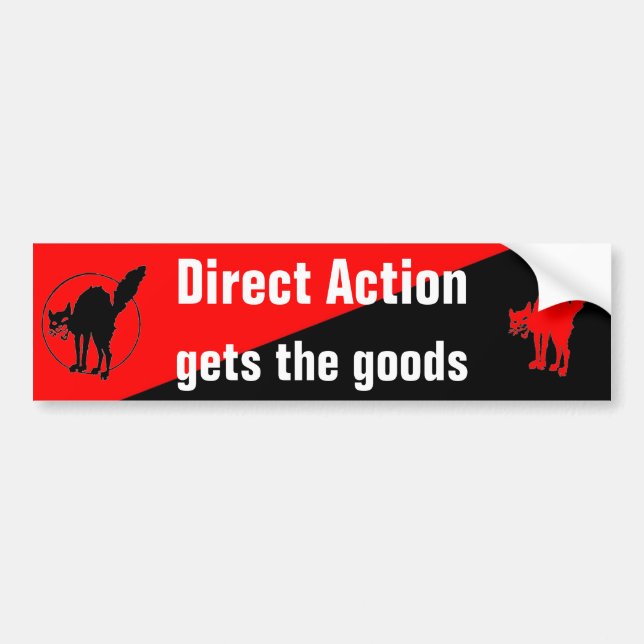 Autocollant De Voiture l'action directe obtient le bumpersticker de (Devant)