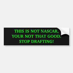Autocollant De Voiture L'adhésif pour pare-chocs CECI N'EST PAS NASCAR,