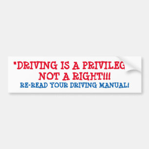 AUTOCOLLANT DE VOITURE L'ADHÉSIF POUR PARE-CHOCS "CONDUISANT EST UN