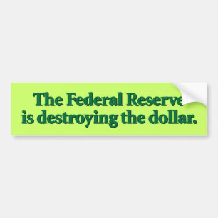 Autocollant De Voiture L'adhésif pour pare-chocs de Federal Reserve