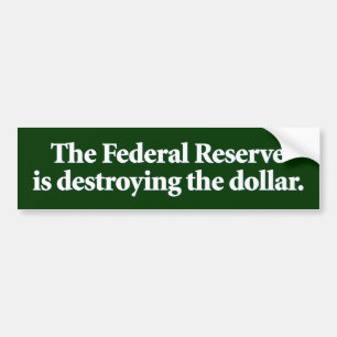 Autocollant De Voiture L'adhésif pour pare-chocs de Federal Reserve