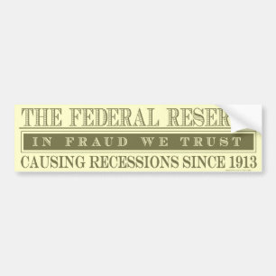 Autocollant De Voiture L'adhésif pour pare-chocs de Federal Reserve