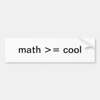 Autocollant De Voiture L'adhésif pour pare-chocs de l'amant de maths