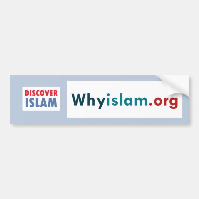 Autocollant De Voiture L'adhésif pour pare-chocs découvrent l'Islam (10) (Devant)