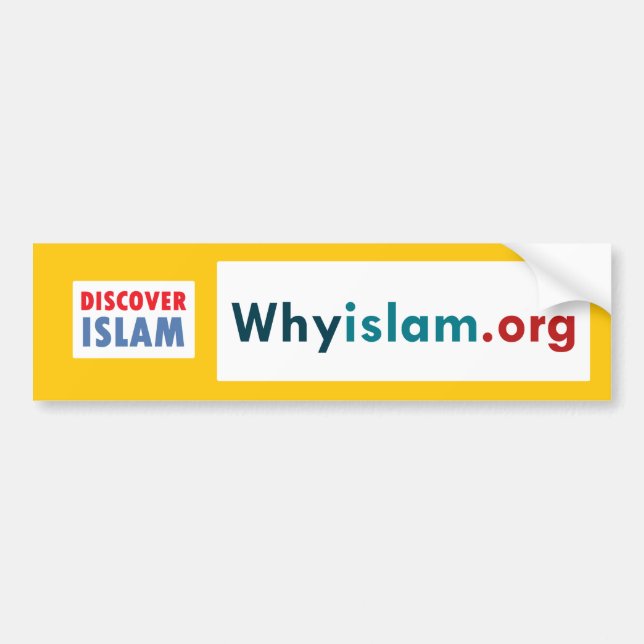 Autocollant De Voiture L'adhésif pour pare-chocs découvrent l'Islam (7) (Devant)