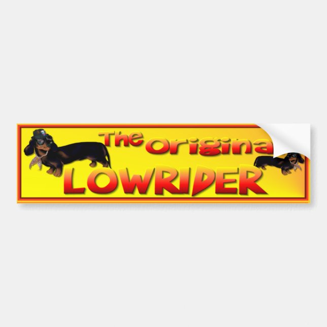 Autocollant De Voiture L'adhésif pour pare-chocs original de Lowrider (Devant)